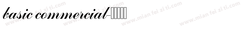 basic commercial字体转换